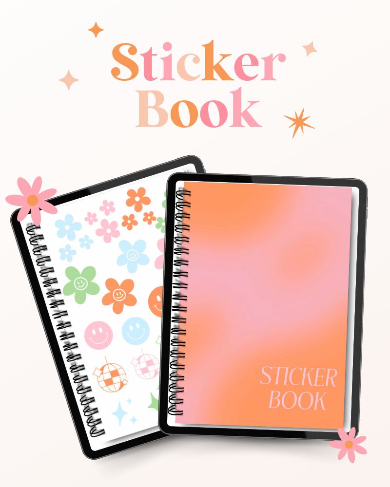 Retro Sticker Book