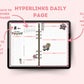 Retro Pink 2024 Horizontal Dated Hyperlinked Digital Planner