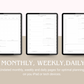 Undated Minimalist Digital Planner