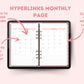 Retro Pink 2024 Horizontal Dated Hyperlinked Digital Planner
