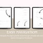 Undated Minimalist Digital Planner