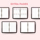 Retro Pink 2024 Horizontal Dated Hyperlinked Digital Planner