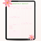 Monthly Budget Digital Planner Template Insert