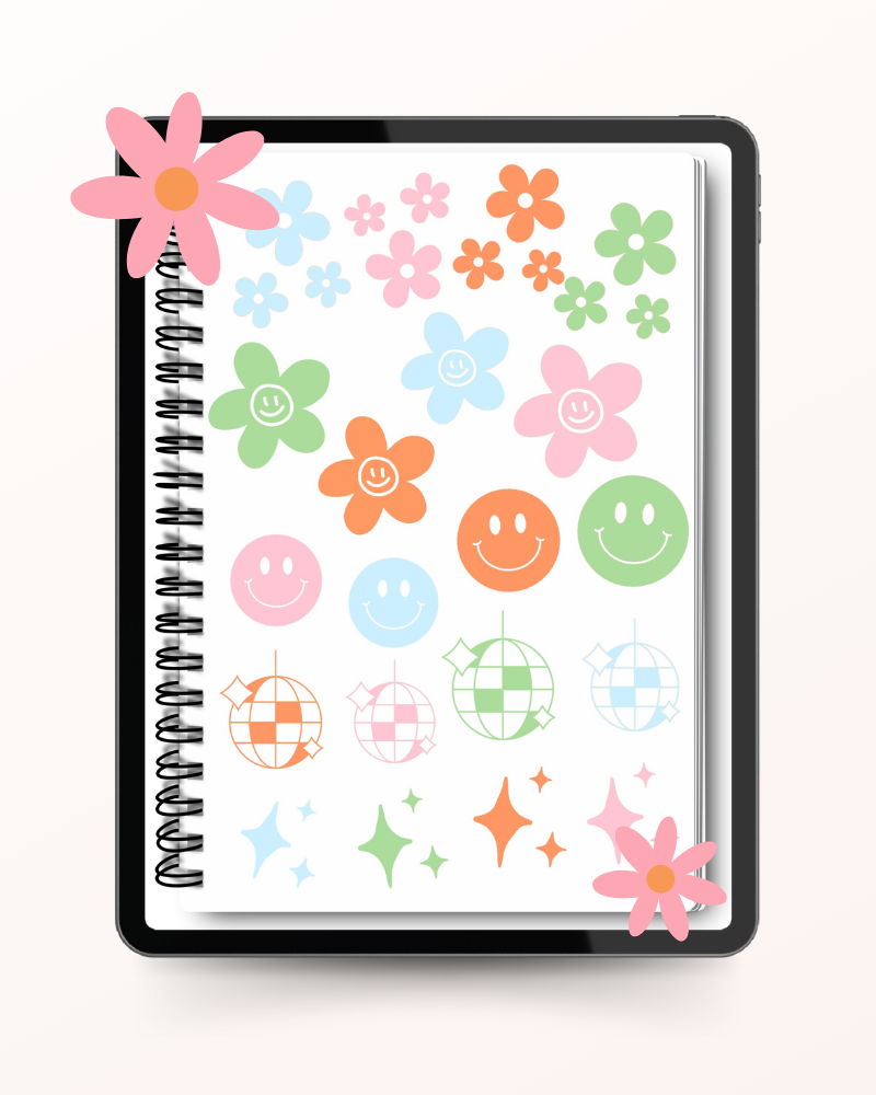 Retro Sticker Book