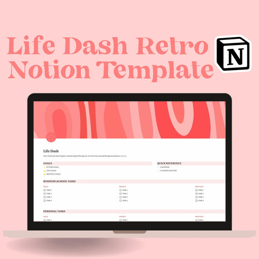 Retro Notion Life Template